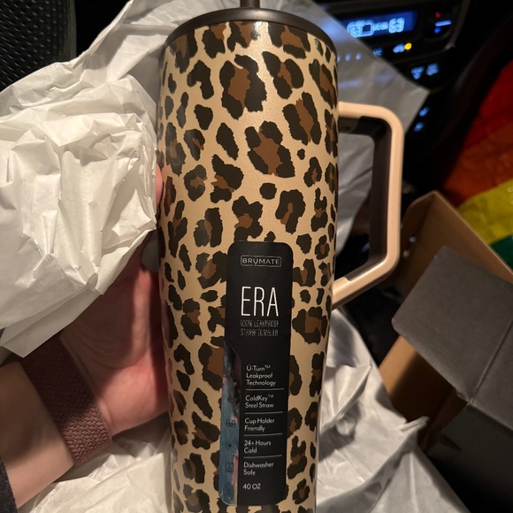 NIB Brumate ERA 40oz Leopard Latte - Picture 1 of 2